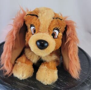 Disneyland Walt Disney World Lady And The Tramp Cocker Spaniel Stuffed Toy 12”